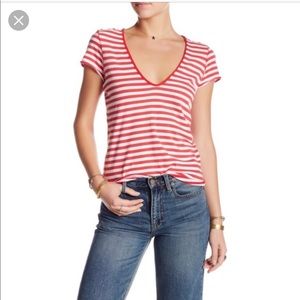 BOGO Free People We the Free Avery v-neck tee
